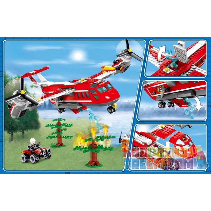 SEMBO 603038 non  MÁY BAY CỨU HỎA bộ đồ chơi xếp lắp ráp ghép mô hình Fire Rescure FIRE FRONTLINE 433 khối SEMBO 603038 non  MÁY BAY CỨU HỎA bộ đồ chơi xếp lắp ráp ghép mô hình Fire Rescure FIRE FRONTLINE 433 khối