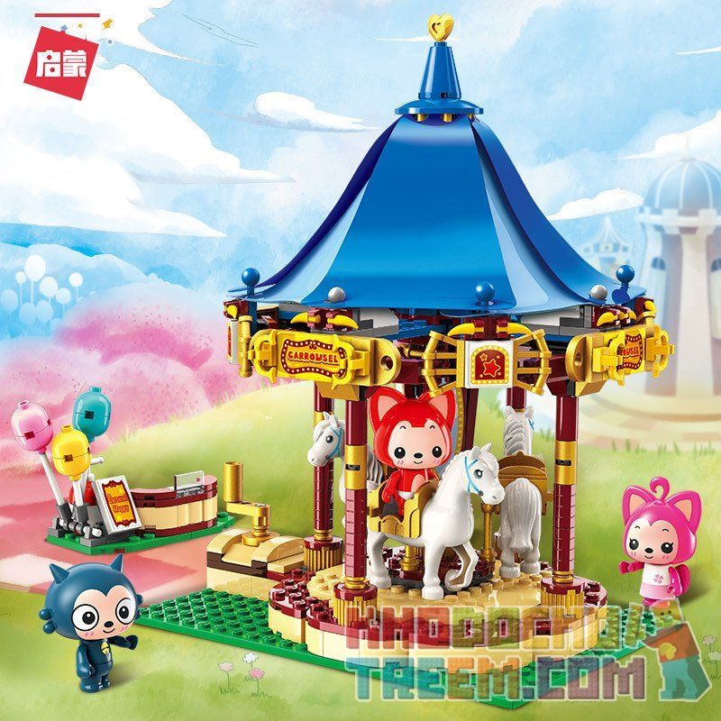 Enlighten 3903 Qman 3903 non  ĐU QUAY VUI VẺ bộ đồ chơi xếp lắp ráp ghép mô hình Ali's Small Dreamy Town Thị Trấn Nhỏ Mộng Mơ Của Ali 433 khối Enlighten 3903 Qman 3903 non  ĐU QUAY VUI VẺ bộ đồ chơi xếp lắp ráp ghép mô hình Ali's Small Dreamy Town Thị Trấn Nhỏ Mộng Mơ Của Ali 433 khối