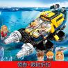 Enlighten 2415 Qman 2415 non  TÀU MŨI KHOAN THÁM HIỂM ĐẠI DƯƠNG bộ đồ chơi xếp lắp ráp ghép mô hình Kyanite Squad Đội Khai Khoáng 427 khối