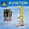 Kazi KY83012 83012 non  TÊN LỬA bộ đồ chơi xếp lắp ráp ghép mô hình City SATURN V Thành Phố 425 khối