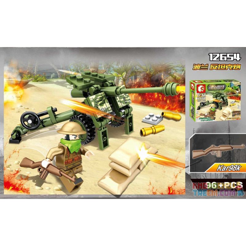 SEMBO WEKKI VIGGI 12652 12653 12654 12655 non  CUỘC CHIẾN CỦA NGƯỜI NHIỆN bộ đồ chơi xếp lắp ráp ghép mô hình Military Army FRONT OF THE WAR Quân Sự Bộ Đội 424 khối