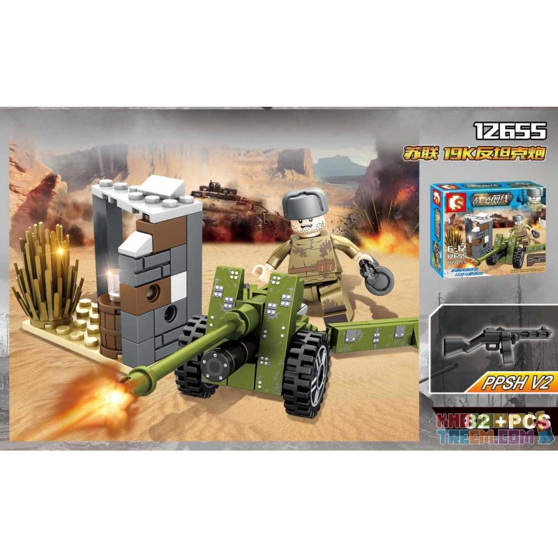 SEMBO WEKKI VIGGI 12652 12653 12654 12655 non  CUỘC CHIẾN CỦA NGƯỜI NHIỆN bộ đồ chơi xếp lắp ráp ghép mô hình Military Army FRONT OF THE WAR Quân Sự Bộ Đội 424 khối