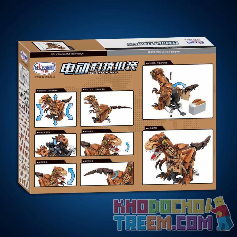 Winner 7109 non  KHỦNG LONG bộ đồ chơi xếp lắp ráp ghép mô hình  TYRANNOSAURUS REX Kỹ Thuật Công Nghệ Cao Mô Hình Phương Tiện 424 khối