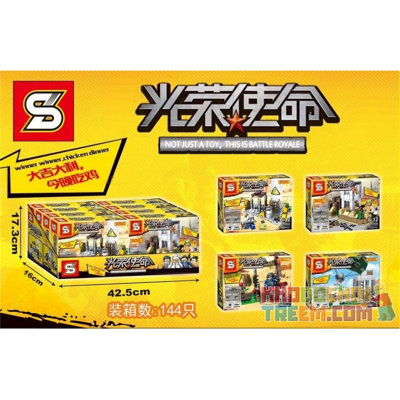 SHENG YUAN SY 993 SY993 SY993A 993A SY993B 993B SY993C 993C SY993D 993D Xếp hình kiểu Lego BATTLE ROYALE Glorious Mission Haiyu Scene 4 Trò Chơi Sinh Tồn gồm 6 hộp nhỏ 422 khối SHENG YUAN SY 993 SY993 SY993A 993A SY993B 993B SY993C 993C SY993D 993D Xếp hình kiểu Lego BATTLE ROYALE Glorious Mission Haiyu Scene 4 Trò Chơi Sinh Tồn gồm 6 hộp nhỏ 422 khối