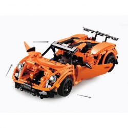 DOUBLEE CADA C51051 51051 non  SIÊU XE 918 SPYDER bộ đồ chơi xếp lắp ráp ghép mô hình  Kỹ Thuật Công Nghệ Cao Mô Hình Phương Tiện 421 khối