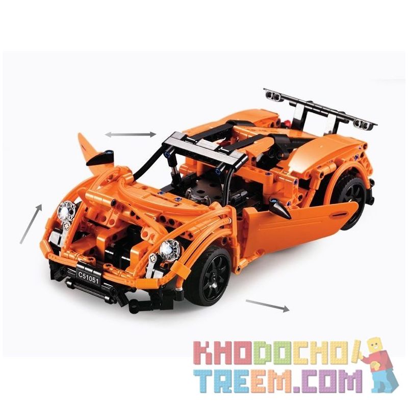 DOUBLEE CADA C51051 51051 non  SIÊU XE 918 SPYDER bộ đồ chơi xếp lắp ráp ghép mô hình  Kỹ Thuật Công Nghệ Cao Mô Hình Phương Tiện 421 khối