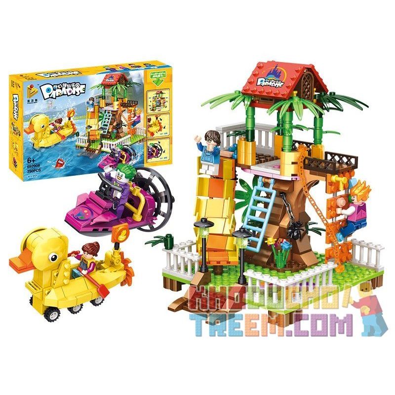 PanlosBrick 692008 Panlos Brick 692008 non  LEO NÚI bộ đồ chơi xếp lắp ráp ghép mô hình Paradise Thiên Đường 419 khối