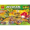 NOT Lego SPINNER BATTLE ARENA 9456 Bela 9758 Lari 9758 xếp lắp ráp ghép mô hình SPINNER BATTLE ARENA ĐẤU TRƯỜNG NINJAGO TRẬN CHIẾN XOAY The Lego Ninjago Movie Ninja Lốc Xoáy 418 khối