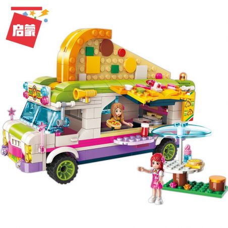 Enlighten 2013 Qman 2013 non  THƯỞNG THỨC BÁNH PIZZA bộ đồ chơi xếp lắp ráp ghép mô hình Cherry Cô Nàng Ngọt Ngào 414 khối