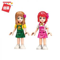 Enlighten 2013 Qman 2013 non  THƯỞNG THỨC BÁNH PIZZA bộ đồ chơi xếp lắp ráp ghép mô hình Cherry Cô Nàng Ngọt Ngào 414 khối