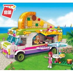 Enlighten 2013 Qman 2013 non  THƯỞNG THỨC BÁNH PIZZA bộ đồ chơi xếp lắp ráp ghép mô hình Cherry Cô Nàng Ngọt Ngào 414 khối