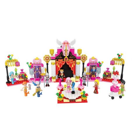Winner 5018 non  CUNG ĐIỆN TIÊN CÁ bộ đồ chơi xếp lắp ráp ghép mô hình Mermaid Nàng Tiên Cá 413 khối