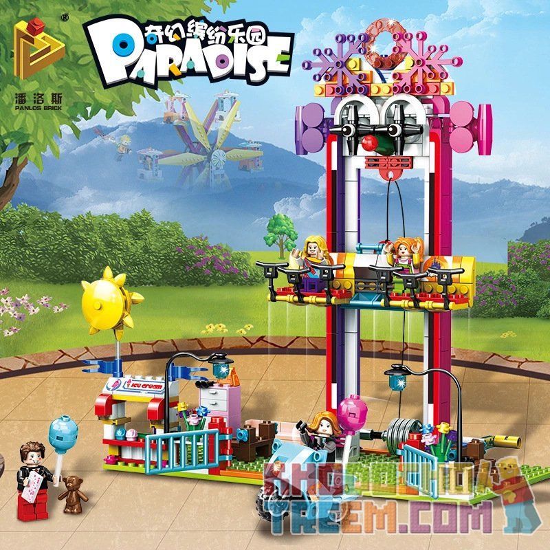 PanlosBrick 692007 Panlos Brick 692007 Xếp hình kiểu Lego Paradise Clown Jumping Machine Chú Hề Nhảy 410 khối