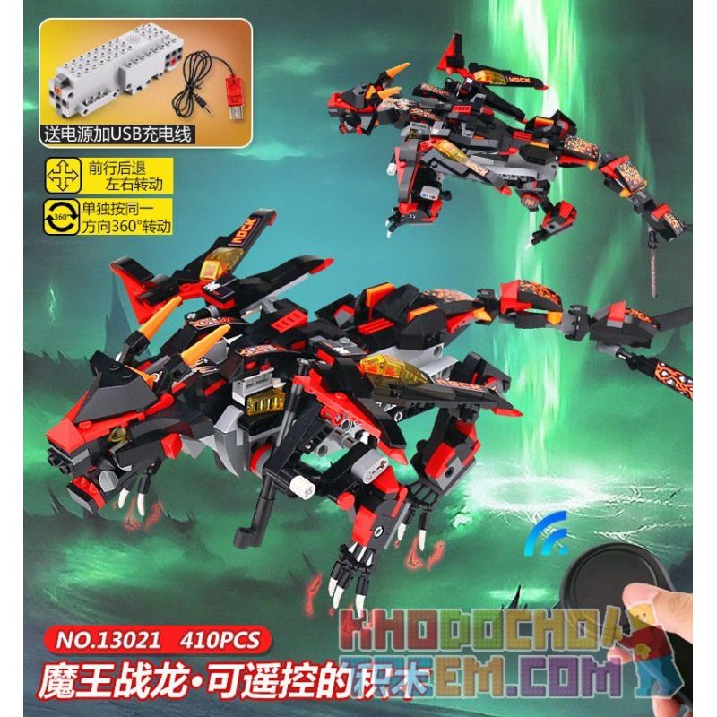 MouldKing 13021 Mould King 13021 non  QUỶ VƯƠNG CHIẾN LONG bộ đồ chơi xếp lắp ráp ghép mô hình The  Ninjago Movie DRAGON GONGFU KING DEVIL Ninja Lốc Xoáy 410 khối
