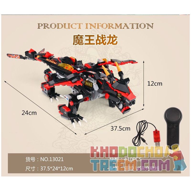 MouldKing 13021 Mould King 13021 non  QUỶ VƯƠNG CHIẾN LONG bộ đồ chơi xếp lắp ráp ghép mô hình The  Ninjago Movie DRAGON GONGFU KING DEVIL Ninja Lốc Xoáy 410 khối