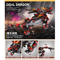 MouldKing 13021 Mould King 13021 non  QUỶ VƯƠNG CHIẾN LONG bộ đồ chơi xếp lắp ráp ghép mô hình The  Ninjago Movie DRAGON GONGFU KING DEVIL Ninja Lốc Xoáy 410 khối
