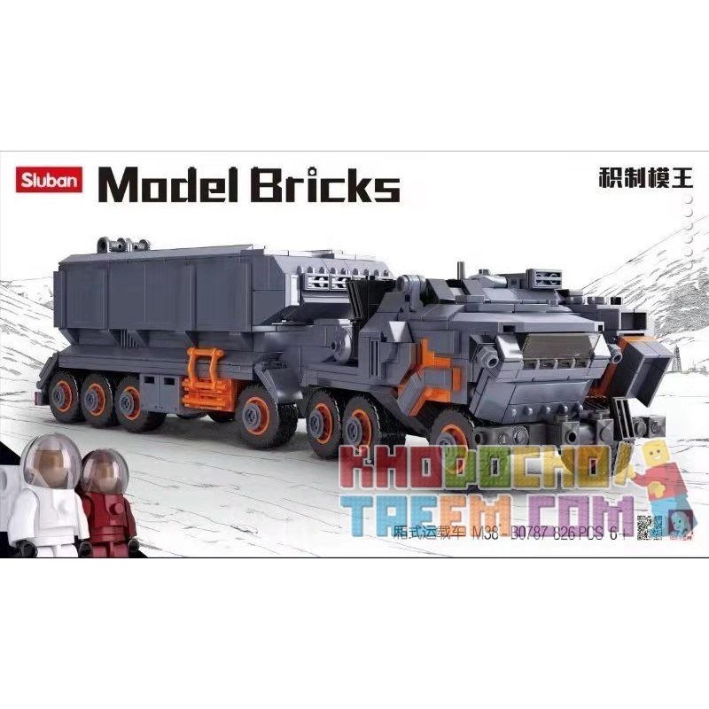 SLUBAN M38-B0787 B0787 0787 M38B0787 38-B0787 non  XE TẢI HẠNG NẶNG bộ đồ chơi xếp lắp ráp ghép mô hình The Wandering Earth EARTHTRUCK Lưu Lạc Địa Cầu 826 khối