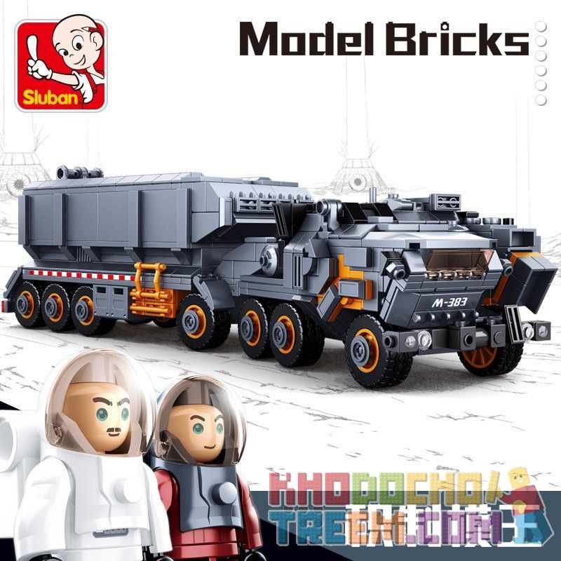 SLUBAN M38-B0787 B0787 0787 M38B0787 38-B0787 non  XE TẢI HẠNG NẶNG bộ đồ chơi xếp lắp ráp ghép mô hình The Wandering Earth EARTHTRUCK Lưu Lạc Địa Cầu 826 khối