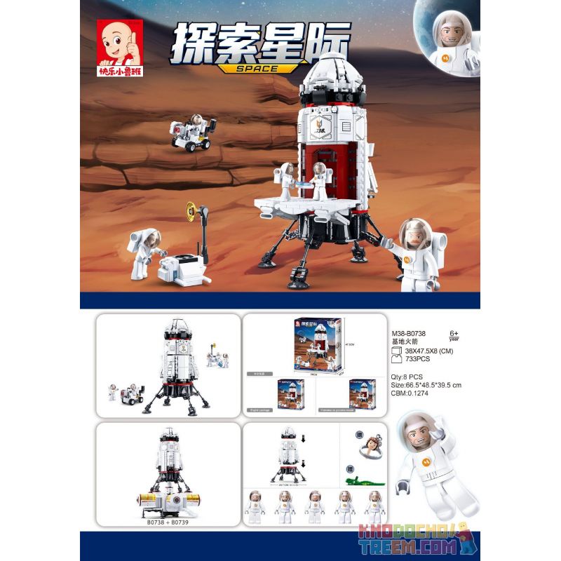 SLUBAN M38-B0738 B0738 0738 M38B0738 38-B0738 non  TÀU THÁM HIỂM VŨ TRỤ bộ đồ chơi xếp lắp ráp ghép mô hình Space Thám Hiểm Không Gian 733 khối SLUBAN M38-B0738 B0738 0738 M38B0738 38-B0738 non  TÀU THÁM HIỂM VŨ TRỤ bộ đồ chơi xếp lắp ráp ghép mô hình Space Thám Hiểm Không Gian 733 khối