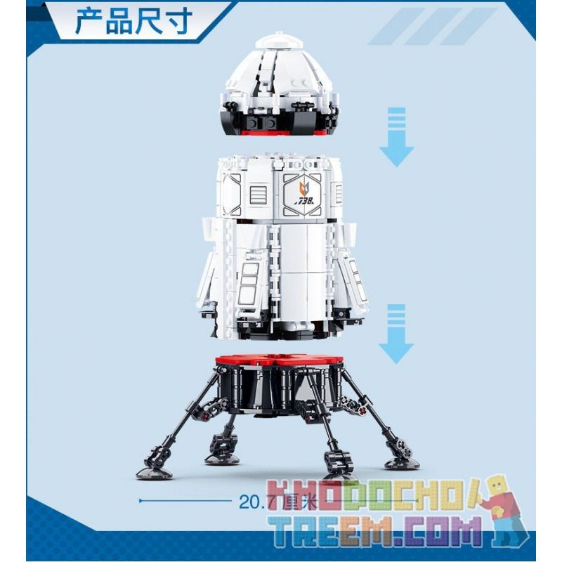 SLUBAN M38-B0738 B0738 0738 M38B0738 38-B0738 non  TÀU THÁM HIỂM VŨ TRỤ bộ đồ chơi xếp lắp ráp ghép mô hình Space Thám Hiểm Không Gian 733 khối SLUBAN M38-B0738 B0738 0738 M38B0738 38-B0738 non  TÀU THÁM HIỂM VŨ TRỤ bộ đồ chơi xếp lắp ráp ghép mô hình Space Thám Hiểm Không Gian 733 khối