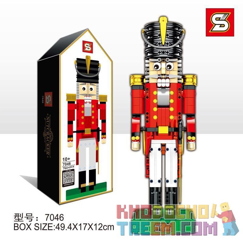 LEPIN 16063 SHENG YUAN SY 7046 Xếp hình kiểu Lego MISCELLANEOUS Employee Gift Nutcracker Chú Lính Chì 732 khối