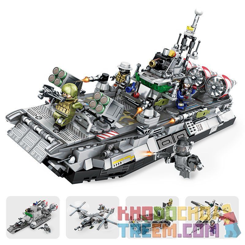 SEMBO 12173 12170 12171 12172 non  LỰC LƯỢNG HẢI QUÂN bộ đồ chơi xếp lắp ráp ghép mô hình Military Army NAVAL CLAN Quân Sự Bộ Đội 701 khối