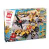 Enlighten 3404 Qman 3404 non  XE ĐUA VÀNG BIỂN ĐỔI THÀNH NGƯỜI MÁY CHIẾN ĐẤU bộ đồ chơi xếp lắp ráp ghép mô hình Power Squad Biệt Đội Siêu Đẳng 622 khối