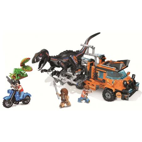 Winner 8052 non  KHỦNG LONG NỔI GIẬN bộ đồ chơi xếp lắp ráp ghép mô hình Jurassic World DINOSAUR CAPTURE TRUCK Thế Giới Khủng Long 551 khối