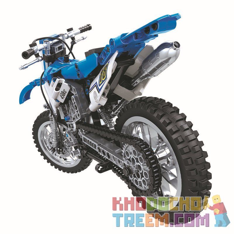 Winner 7045 non  MÔ TÔ ĐỊA HÌNH TỈ LỆ 1:6 tỷ lệ 1:6 bộ đồ chơi xếp lắp ráp ghép mô hình  THE OFF-ROAD MOTORBIKE Kỹ Thuật Công Nghệ Cao Mô Hình Phương Tiện 474 khối