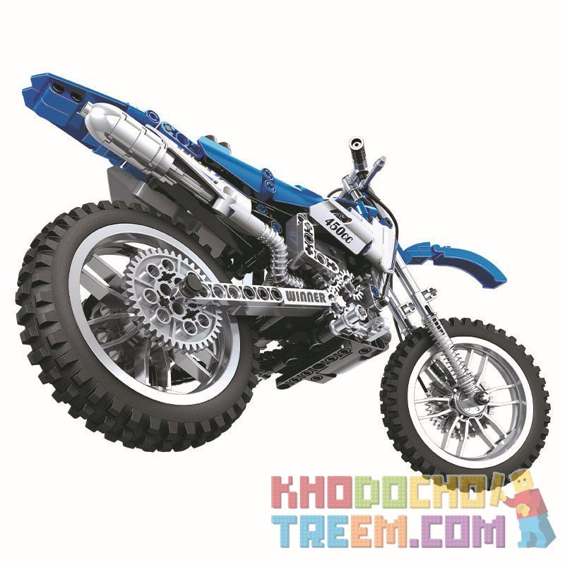 Winner 7045 non  MÔ TÔ ĐỊA HÌNH TỈ LỆ 1:6 tỷ lệ 1:6 bộ đồ chơi xếp lắp ráp ghép mô hình  THE OFF-ROAD MOTORBIKE Kỹ Thuật Công Nghệ Cao Mô Hình Phương Tiện 474 khối