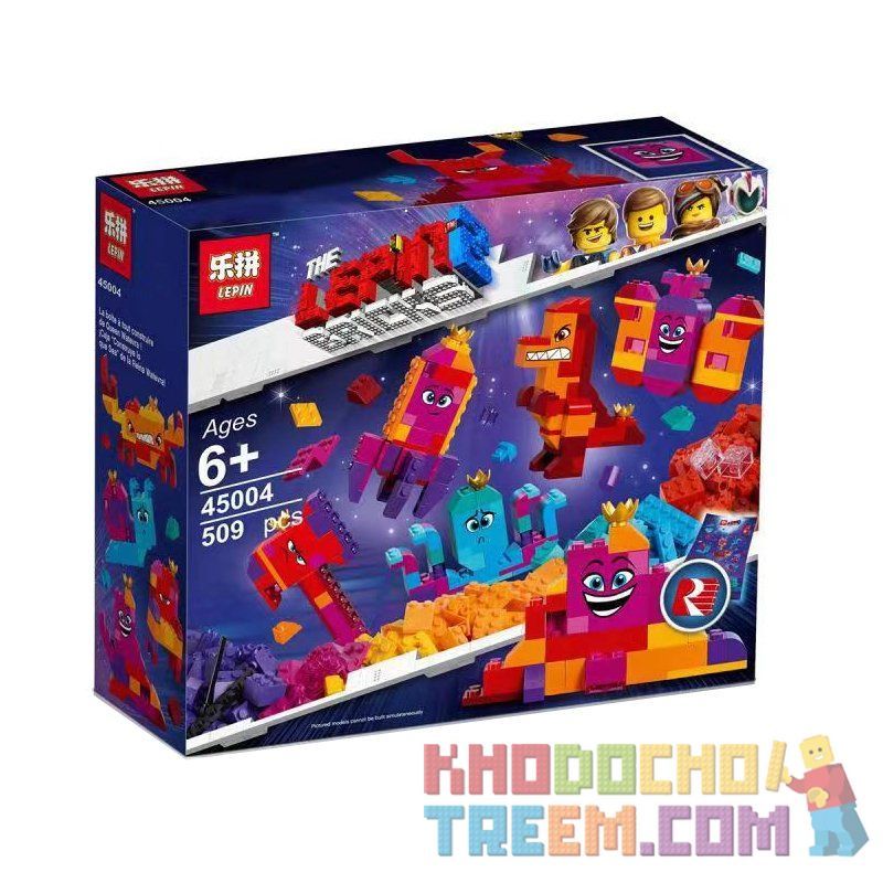LEPIN 45004 Xếp hình kiểu THE LEGO MOVIE 2 THE SECOND PART Queen Watevra's Build Whatever Box! Lego Movie 2 Watfla Queen, You Hộ