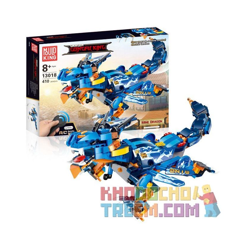 MouldKing 13018 Mould King 13018 non  THUNDERBOLT. bộ đồ chơi xếp lắp ráp ghép mô hình The  Ninjago Movie DRAGON GONGFU KING MINE Ninja Lốc Xoáy 410 khối