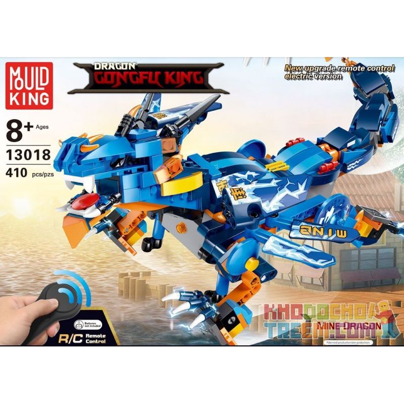 MouldKing 13018 Mould King 13018 non  THUNDERBOLT. bộ đồ chơi xếp lắp ráp ghép mô hình The  Ninjago Movie DRAGON GONGFU KING MINE Ninja Lốc Xoáy 410 khối