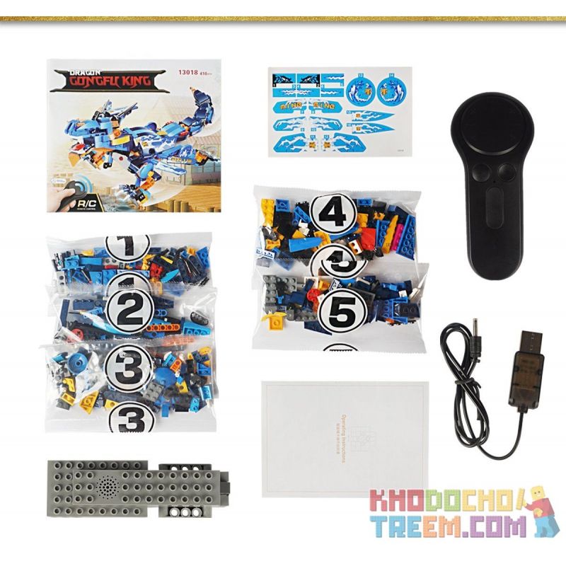 MouldKing 13018 Mould King 13018 non  THUNDERBOLT. bộ đồ chơi xếp lắp ráp ghép mô hình The  Ninjago Movie DRAGON GONGFU KING MINE Ninja Lốc Xoáy 410 khối