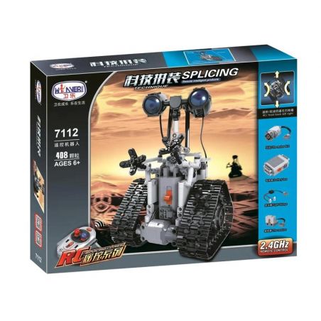 Winner 7112 non  NGƯỜI MÁY BÁNH XÍCH bộ đồ chơi xếp lắp ráp ghép mô hình  SPLICING RC ROBOT Kỹ Thuật Công Nghệ Cao Mô Hình Phương Tiện 408 khối