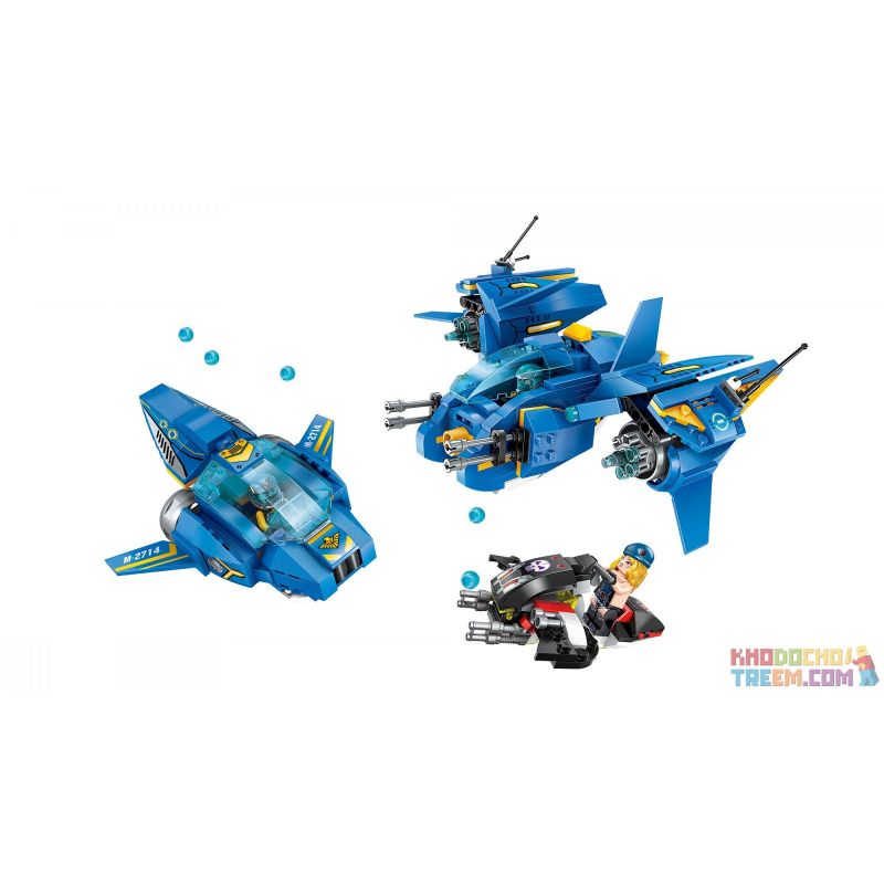 Enlighten 2714 Qman 2714 non  NÀNG TIÊN bộ đồ chơi xếp lắp ráp ghép mô hình The High-Tech Era Kỷ Nguyên Công Nghệ Cao 406 khối