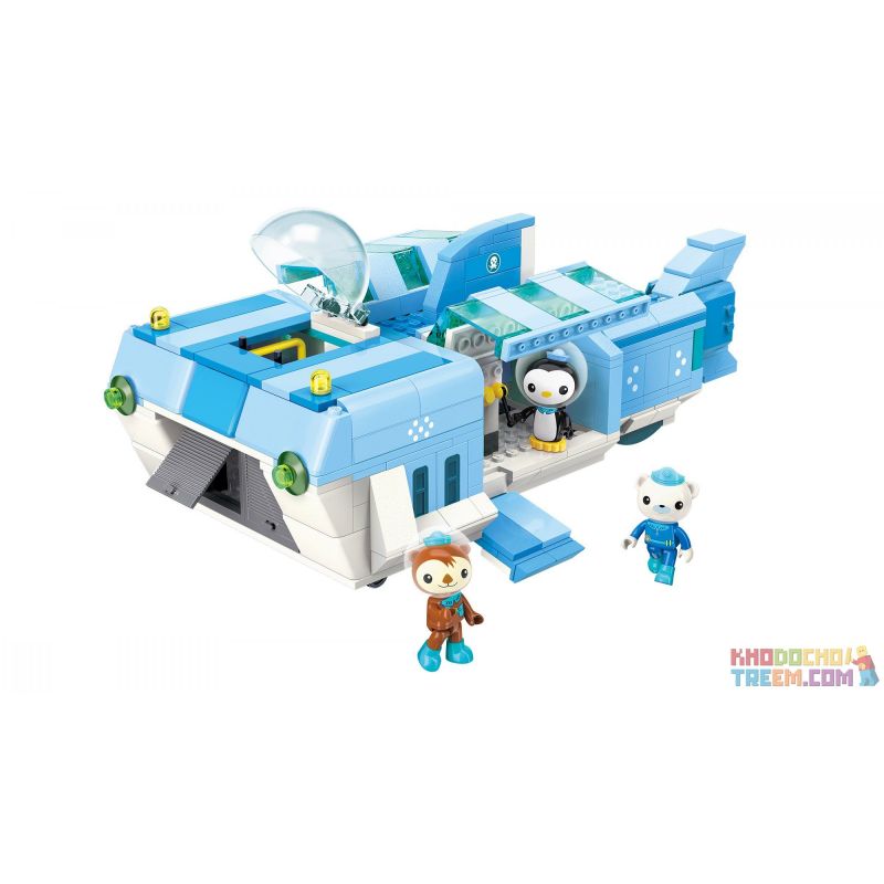 Enlighten 3705 Qman 3705 non  TÀU THÁM HIỂM ĐẠI DƯƠNG bộ đồ chơi xếp lắp ráp ghép mô hình Octonauts 404 khối