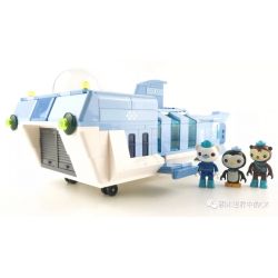 Enlighten 3705 Qman 3705 non  TÀU THÁM HIỂM ĐẠI DƯƠNG bộ đồ chơi xếp lắp ráp ghép mô hình Octonauts 404 khối