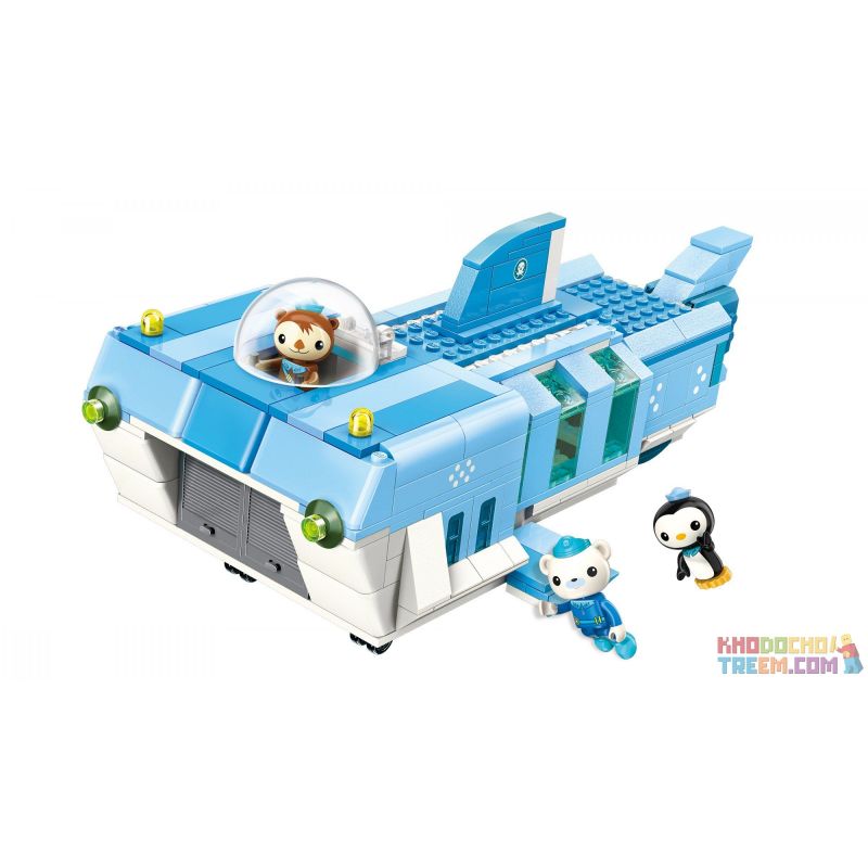 Enlighten 3705 Qman 3705 non  TÀU THÁM HIỂM ĐẠI DƯƠNG bộ đồ chơi xếp lắp ráp ghép mô hình Octonauts 404 khối