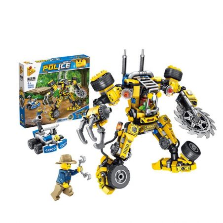 PanlosBrick 681004A Panlos Brick 681004A non  MÁY ĐĂNG NHẬP RỪNG bộ đồ chơi xếp lắp ráp ghép mô hình Police Cảnh Sát 404 khối