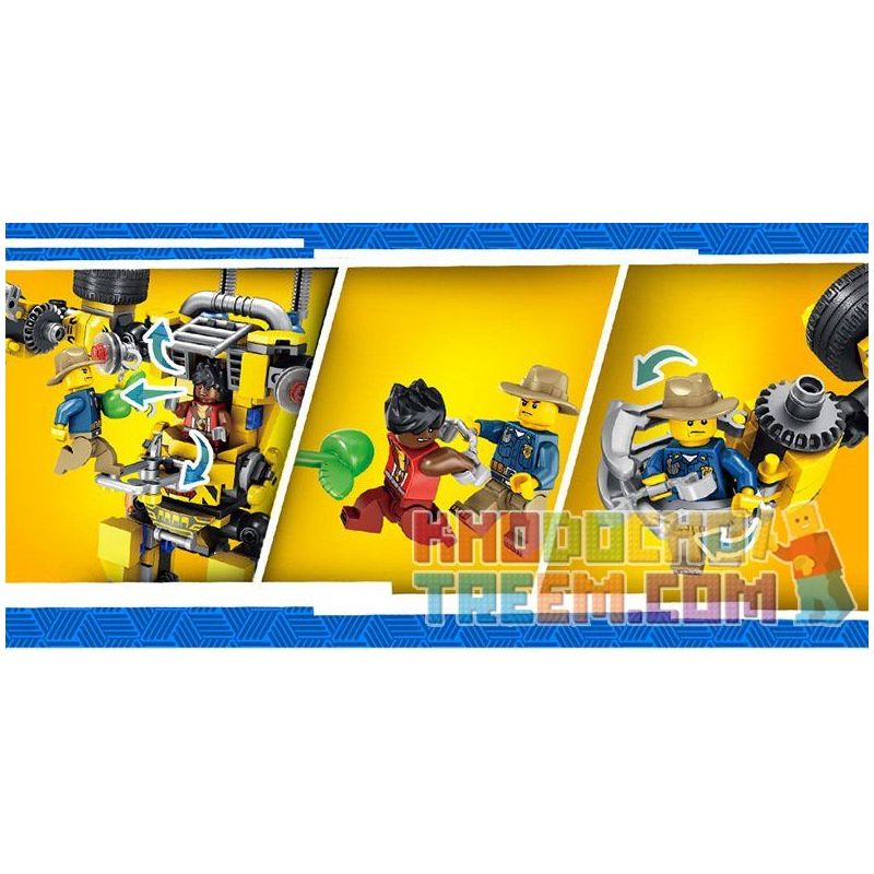 PanlosBrick 681004A Panlos Brick 681004A non  MÁY ĐĂNG NHẬP RỪNG bộ đồ chơi xếp lắp ráp ghép mô hình Police Cảnh Sát 404 khối