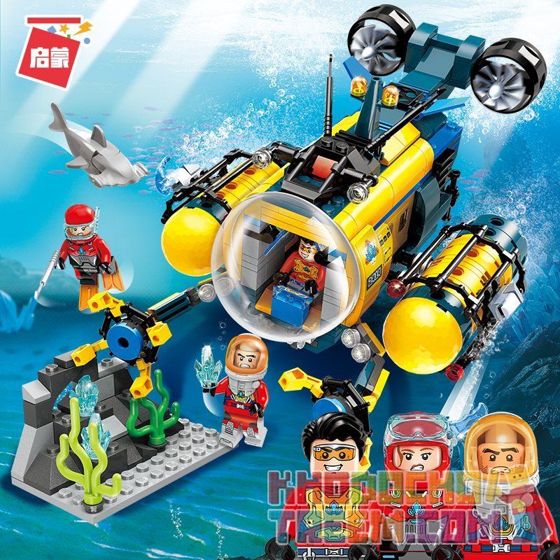 Enlighten 2414 Qman 2414 non  TÀU NGẦM EXPLORER bộ đồ chơi xếp lắp ráp ghép mô hình Kyanite Squad Đội Khai Khoáng 401 khối Enlighten 2414 Qman 2414 non  TÀU NGẦM EXPLORER bộ đồ chơi xếp lắp ráp ghép mô hình Kyanite Squad Đội Khai Khoáng 401 khối
