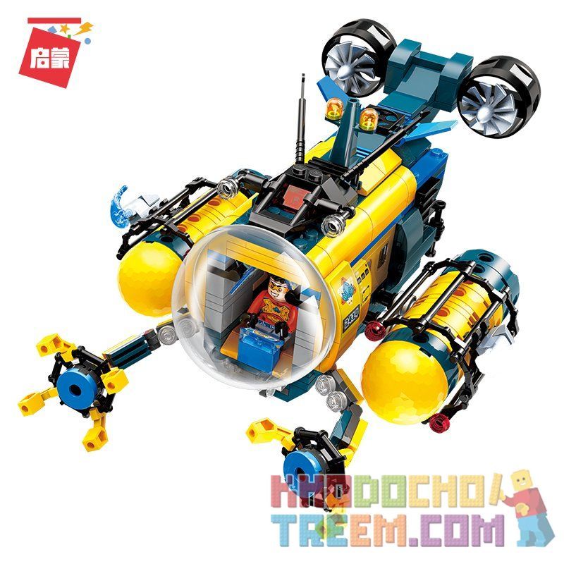 Enlighten 2414 Qman 2414 non  TÀU NGẦM EXPLORER bộ đồ chơi xếp lắp ráp ghép mô hình Kyanite Squad Đội Khai Khoáng 401 khối Enlighten 2414 Qman 2414 non  TÀU NGẦM EXPLORER bộ đồ chơi xếp lắp ráp ghép mô hình Kyanite Squad Đội Khai Khoáng 401 khối