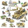 Kazi KY82033 82033 KY82034 82034 KY82035 82035 KY82036 82036 non  ĐẠI CHIẾN TRÊN SA MẠC bộ đồ chơi xếp lắp ráp ghép mô hình Military Army EAGLECORPS Quân Sự Bộ Đội 1764 khối