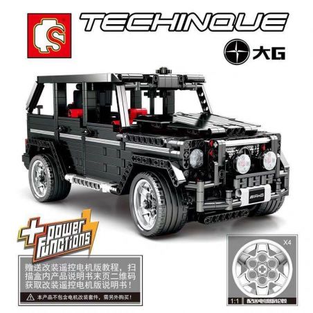 SEMBO 701960 non  XE SUV MERCEDES bộ đồ chơi xếp lắp ráp ghép mô hình  BENZ-G500 Kỹ Thuật Công Nghệ Cao Mô Hình Phương Tiện 1343 khối