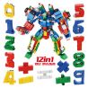 PanlosBrick 633021 Panlos Brick 633021 non  CHỮ SỐ GHÉP LẠI THÀNH ROBOT KHỔNG LỒ bộ đồ chơi xếp lắp ráp ghép mô hình Transformers DIGITAL ROBOT Robot Đại Chiến Người Máy Biến Hình 570 khối