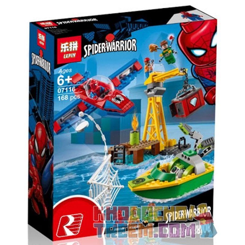 NOT Lego SPIDER-MAN DOC OCK DIAMOND HEIST 76134 Bela Lari 11185 LEPIN 07116 xếp lắp ráp ghép mô hình TÀU BAY CỦA NGƯỜI NHỆN VỤ TRỘM KIM CƯƠNG DOC OCK Marvel Super Heroes Siêu Anh Hùng Marvel 150 khối