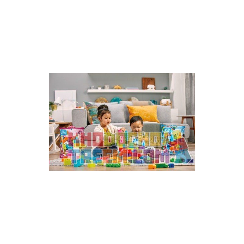  Mega Bloks Mega Bloks DCH63 First Builders® Big Building Bag Xếp hình Bộ Xếp Hình Khối Siêu Lớn Đầu Tiên 80 khối