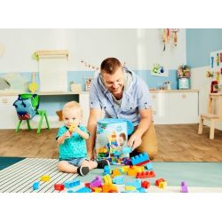  Mega Bloks Mega Bloks DCH63 First Builders® Big Building Bag Xếp hình Bộ Xếp Hình Khối Siêu Lớn Đầu Tiên 80 khối