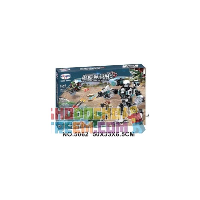 Winner 5062 non  CHIẾN ĐẤU VỚI NGƯỜI CÁ SẤU bộ đồ chơi xếp lắp ráp ghép mô hình Crocodile Special Forces Cá Sấu Đặc Nhiệm 490 khối